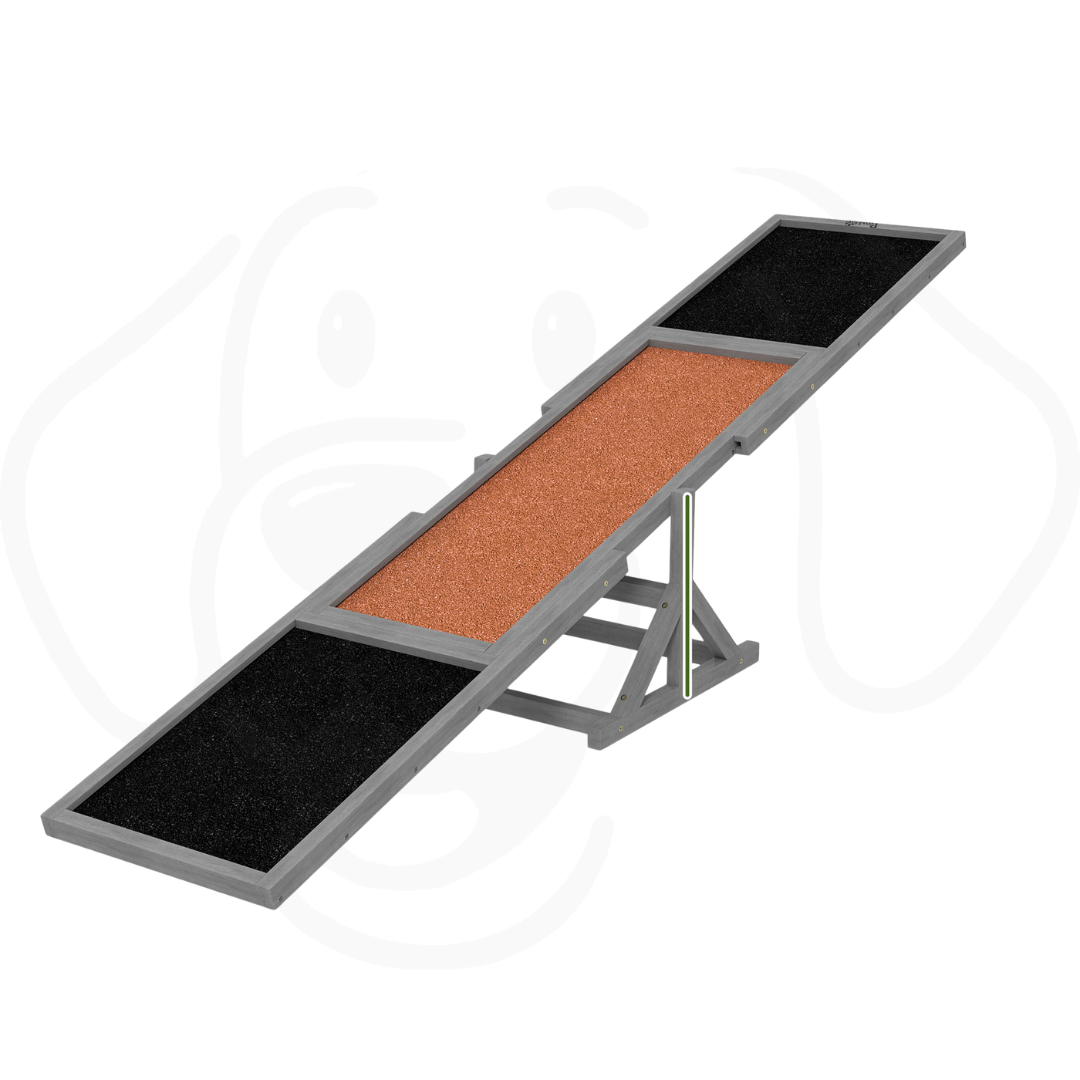 Wooden Dog Agility Seesaw – Weather-Resistant Training; Exercise Ramp