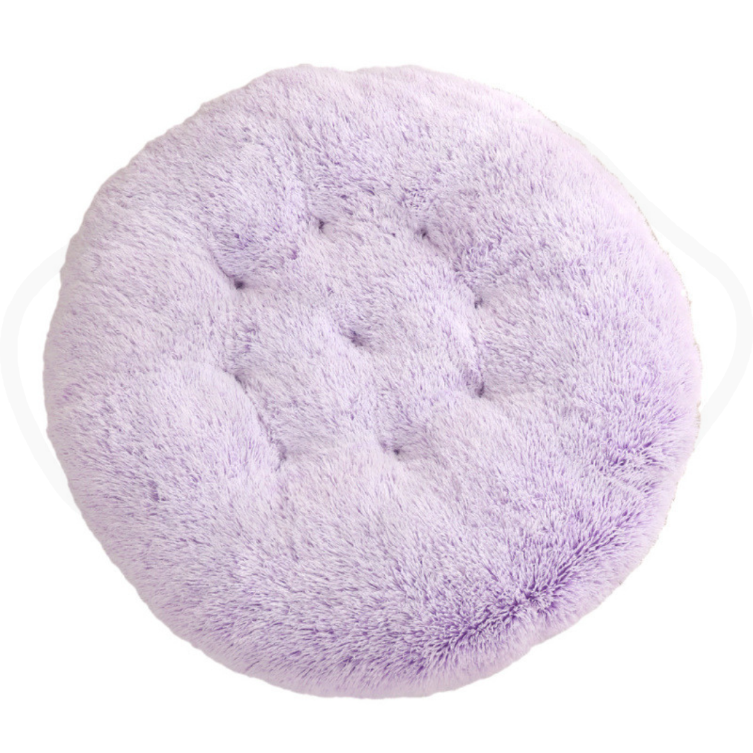 Round Pet Mat Dog Bed Plush Warm Sleep Dog Bed Cathouse Doghouse