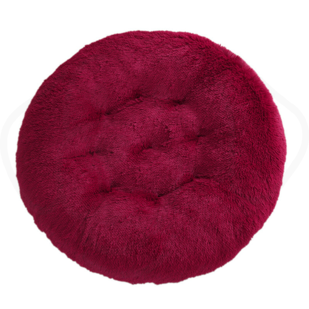 Round Pet Mat Dog Bed Plush Warm Sleep Dog Bed Cathouse Doghouse
