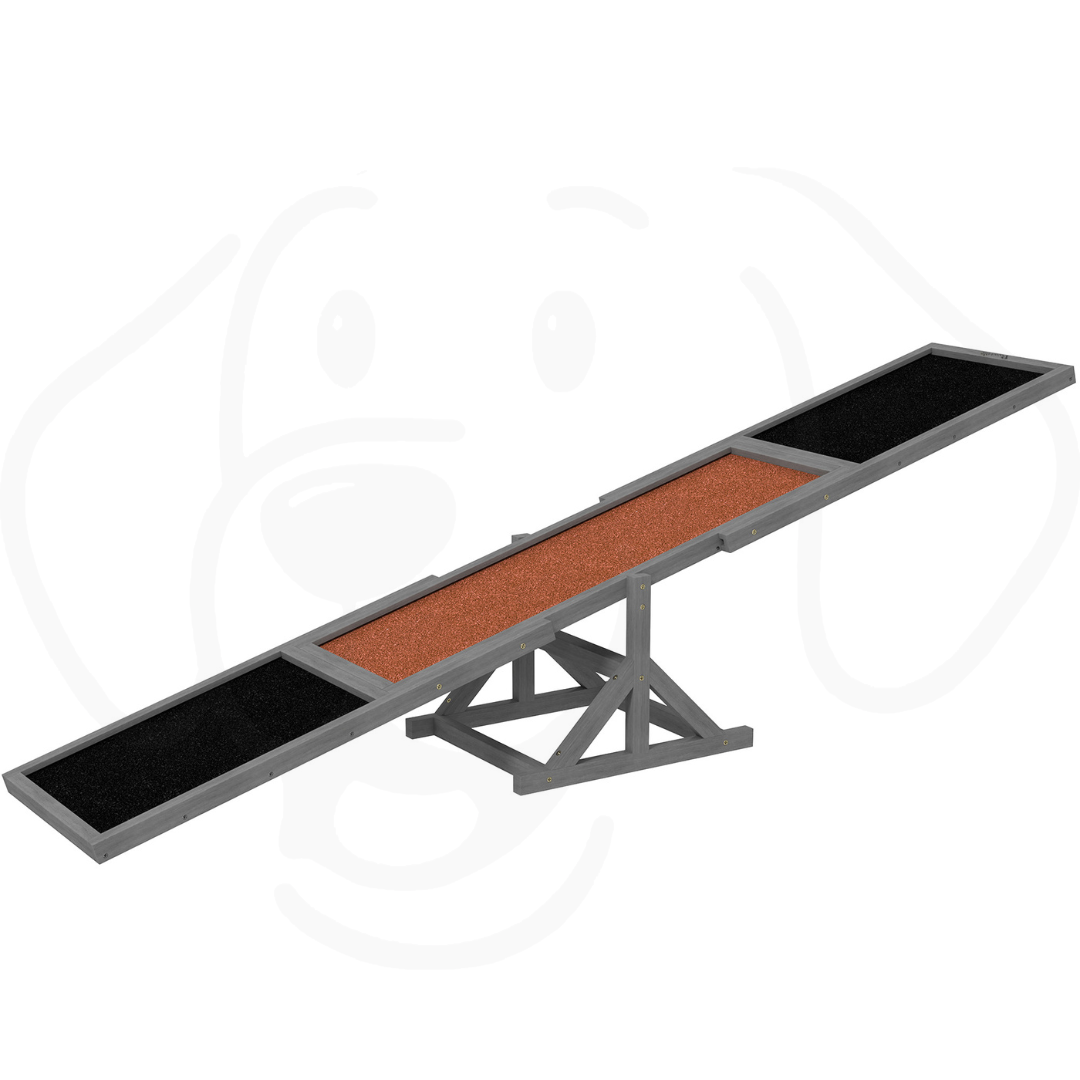 Wooden Dog Agility Seesaw – Weather-Resistant Training; Exercise Ramp