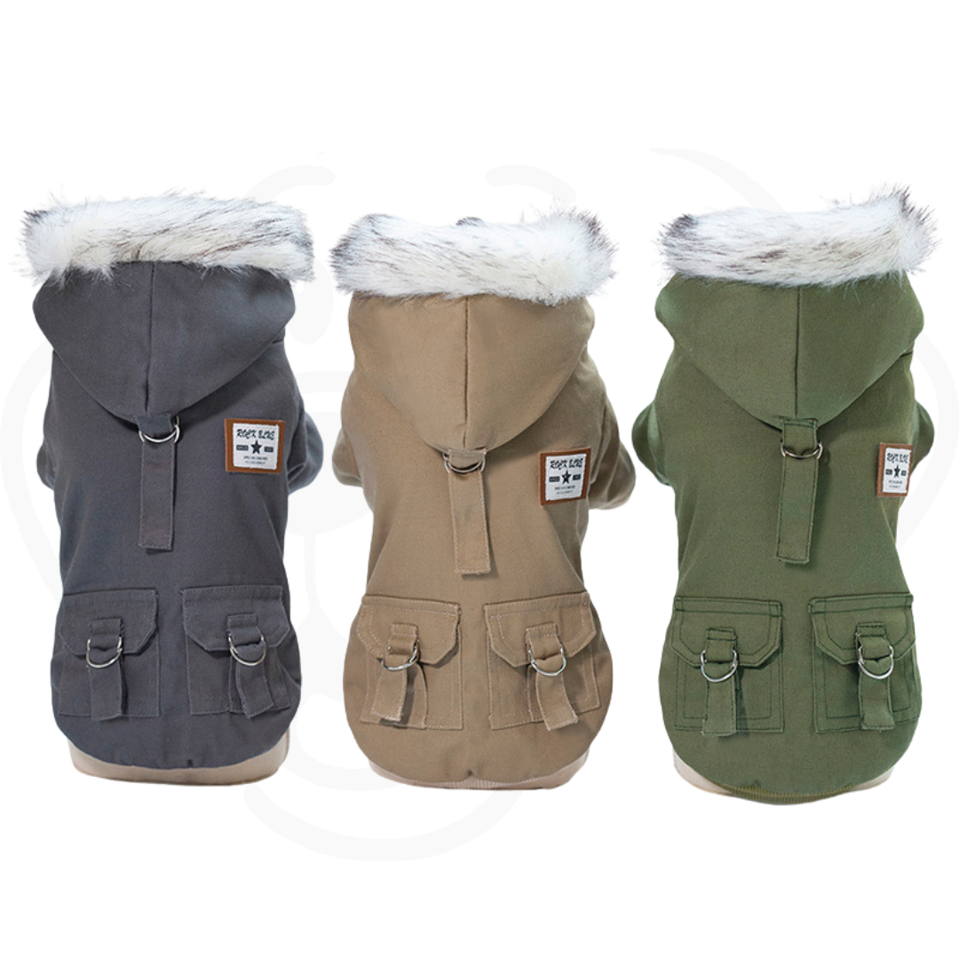 Small Dog Winter Hoodie Coat | Warm Fleece Jacket