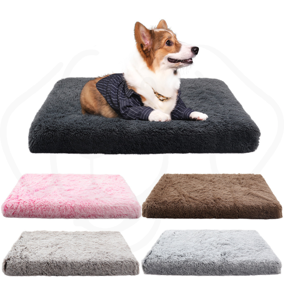 Plush Square Doghouse Cat Mat Deep Sleep