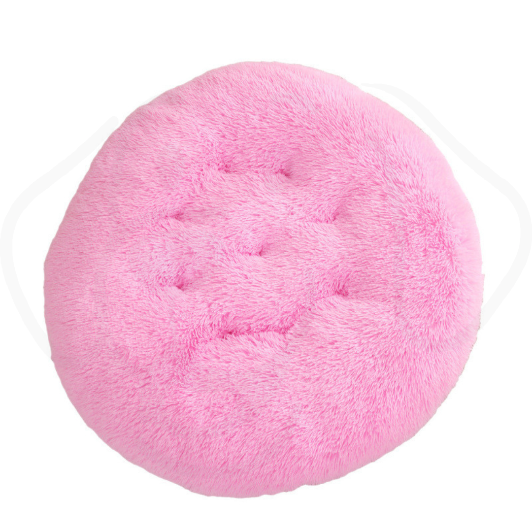 Round Pet Mat Dog Bed Plush Warm Sleep Dog Bed Cathouse Doghouse