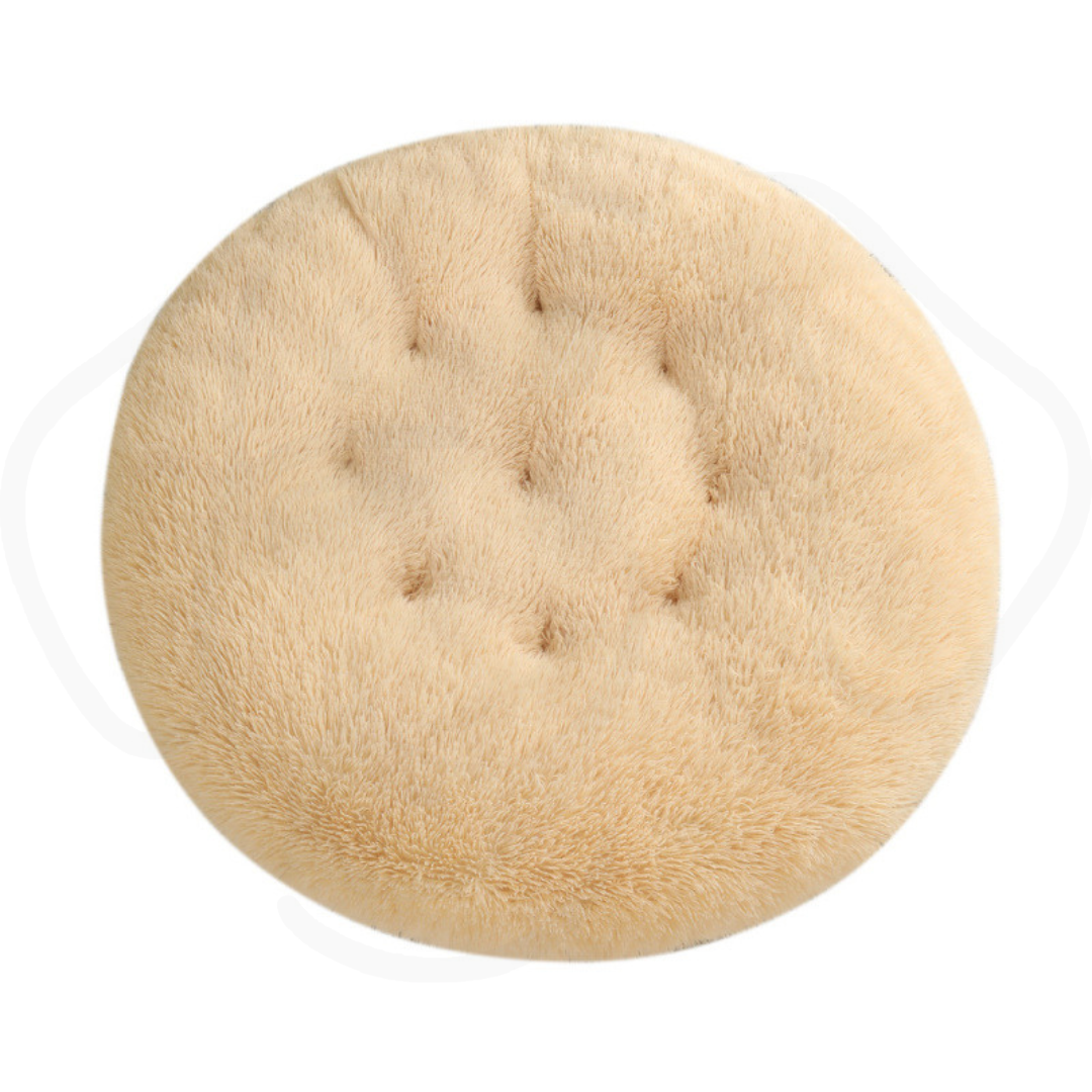 Round Pet Mat Dog Bed Plush Warm Sleep Dog Bed Cathouse Doghouse