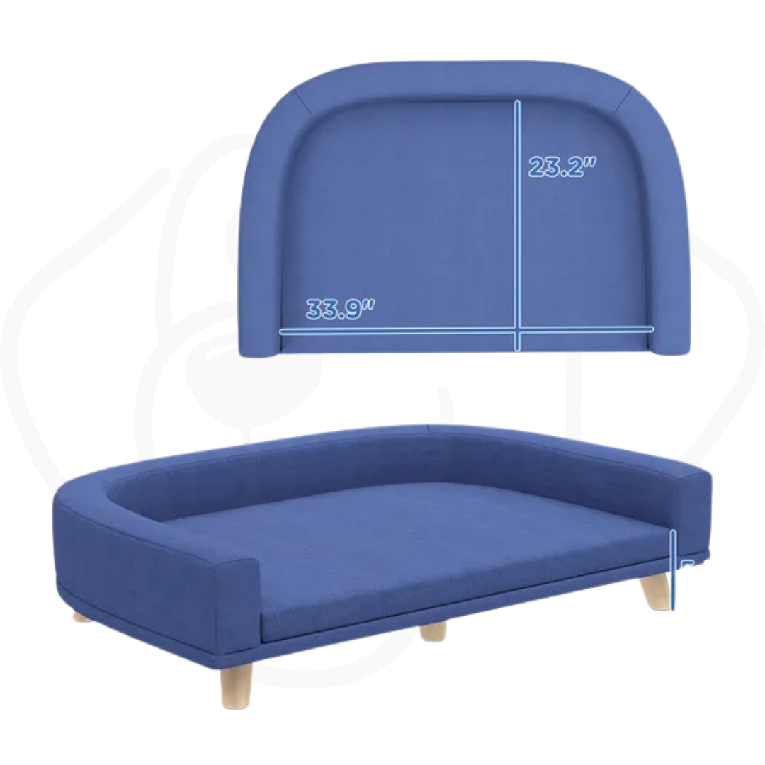 Dog Sofa Couch Bed With Washable Cushion For Large Dogs