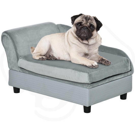 Grey Luxury Small Dog Sofa Bed with Hidden Storage Luxury Small Dog Bed With Hidden Storage