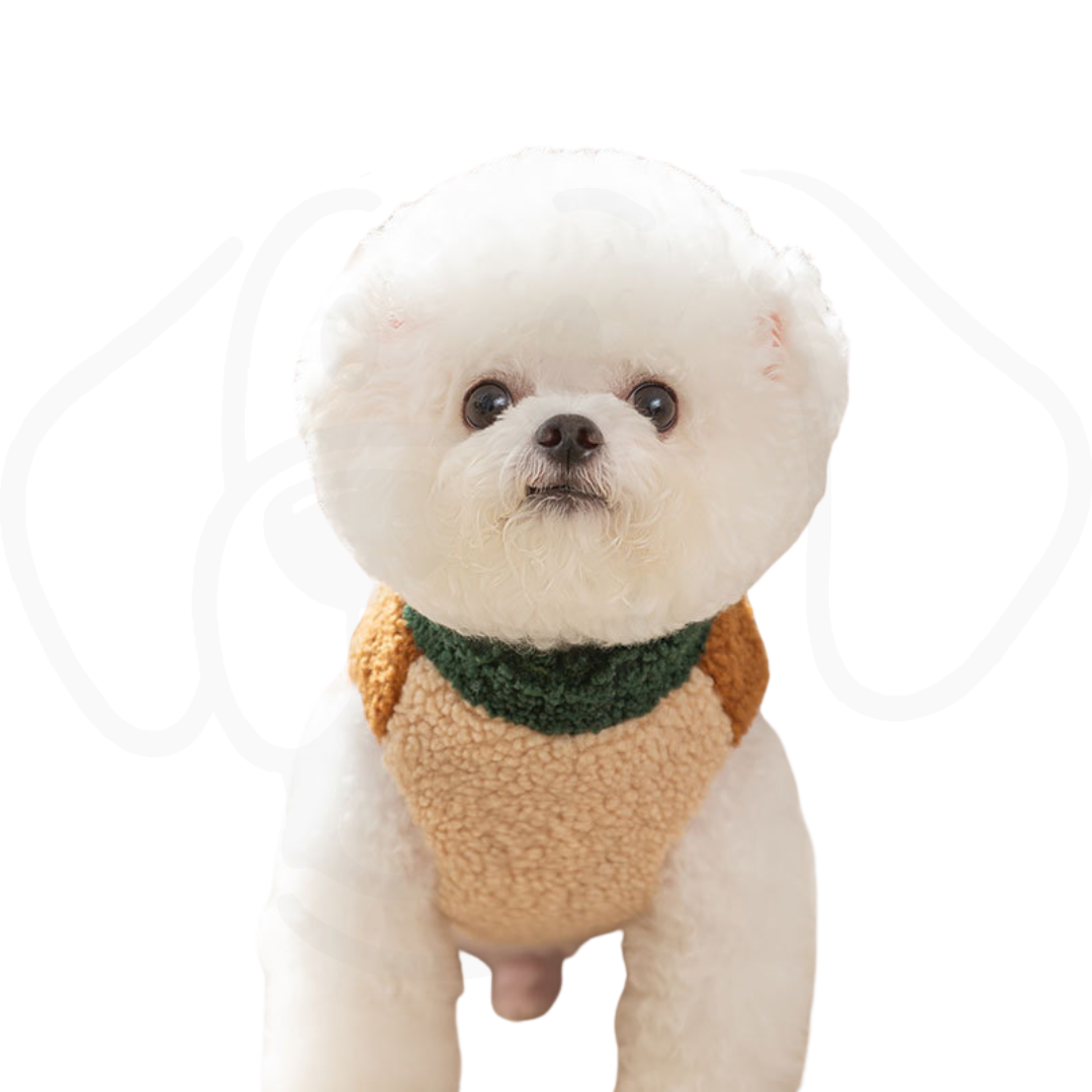 Wake Me In The Spring™ Squirrel Patch Pet Fleece Jacket | Color-Block Dog Coat With Leash Ring & Pockets