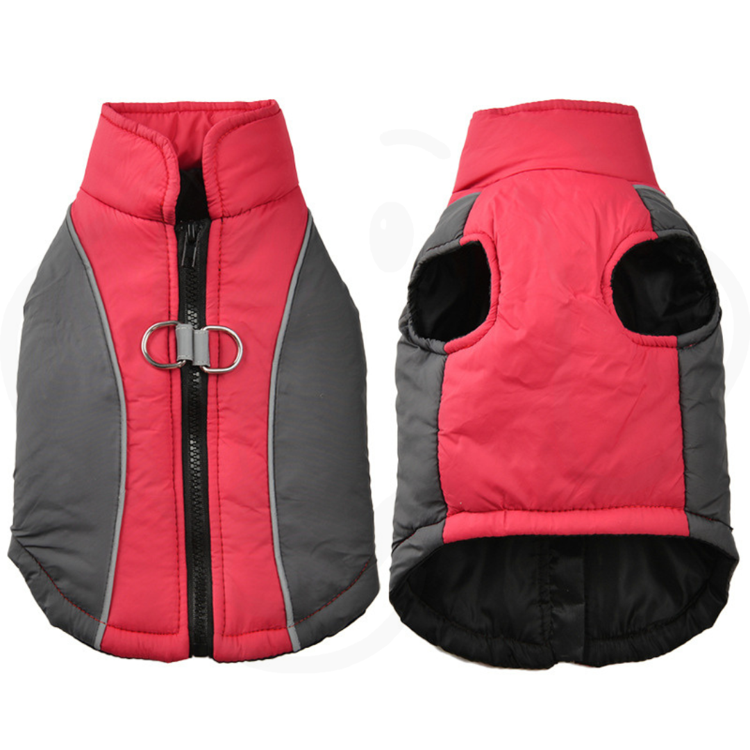 Puffy Winter Reflective Pet Jacket | Thickened Warm Polyester Dog Coat