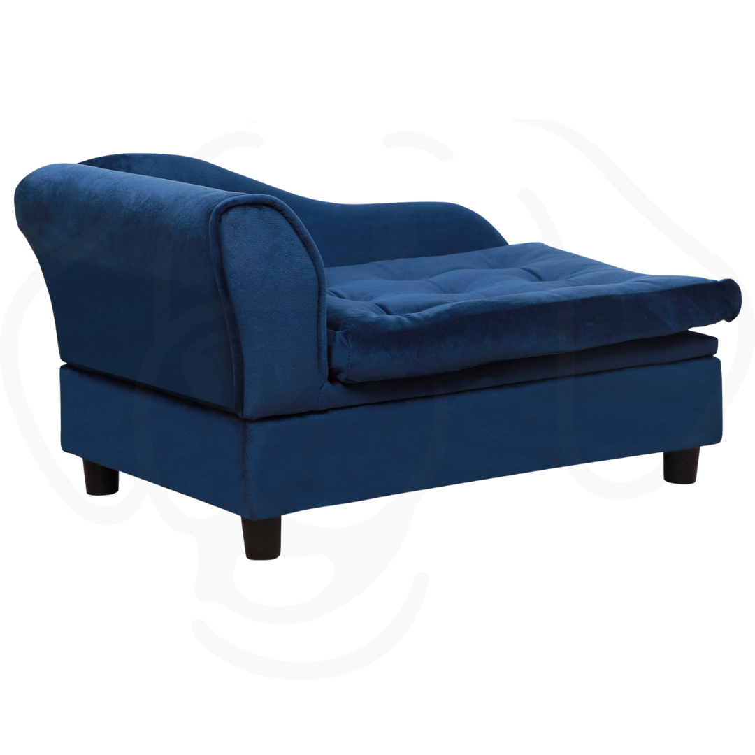 Blue Luxury Small Dog Sofa Bed with Hidden Storage Luxury Small Dog Bed With Hidden Storage