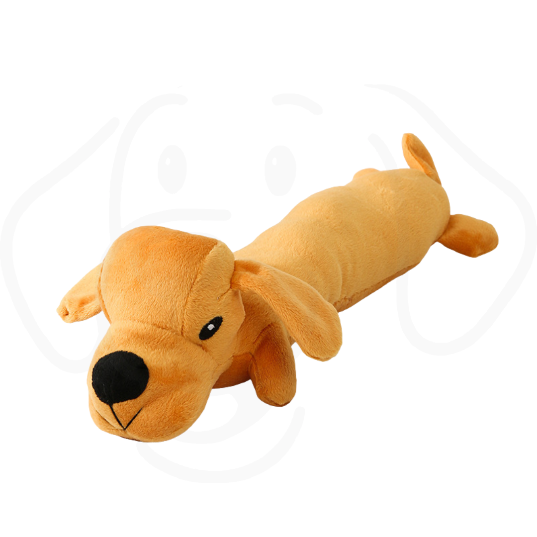 Lying Dog Plush Toy with Sound – Soft Chew Toy for Dogs