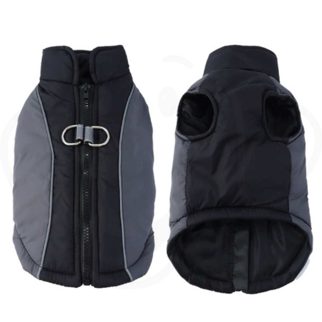 Puffy Winter Reflective Pet Jacket | Thickened Warm Polyester Dog Coat