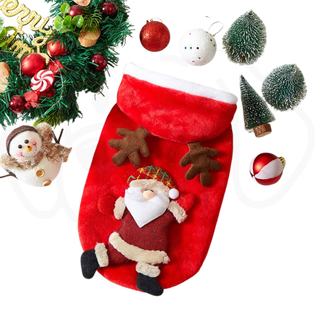 Christmas Dog Hoodie Selection with, Snowman, Reindeer, Santa, and Bears