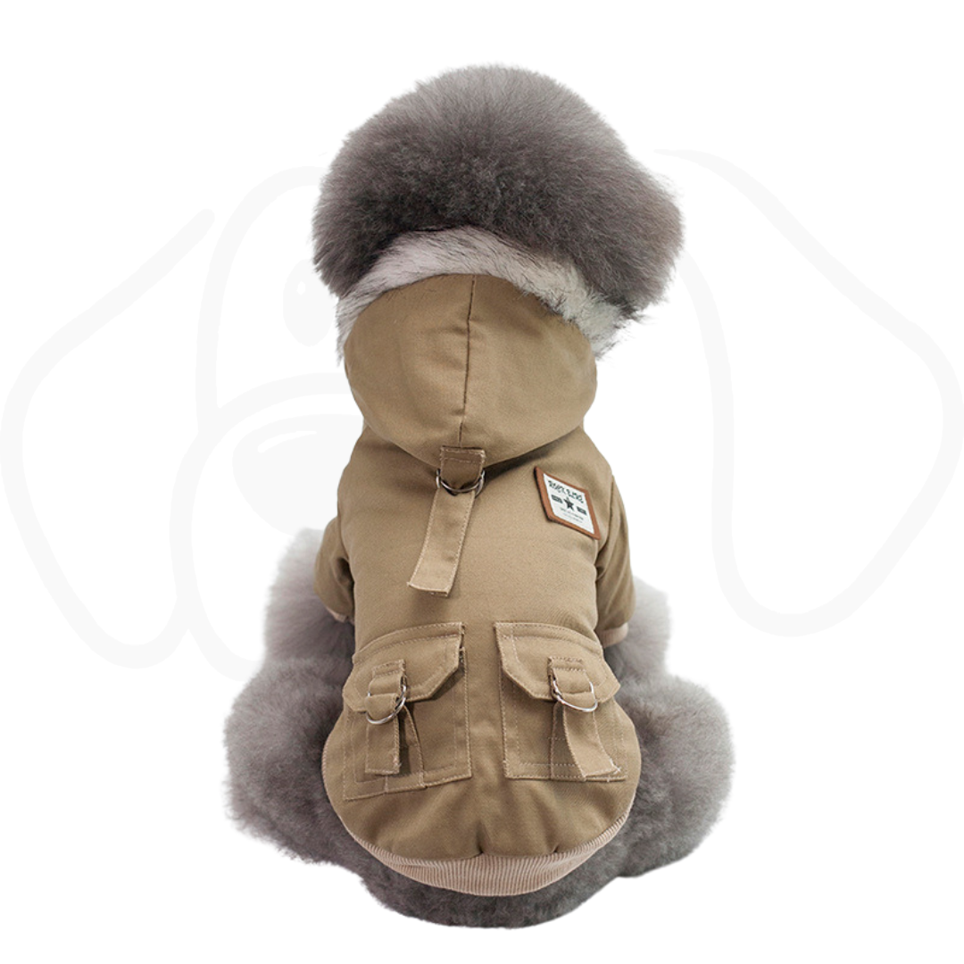 Small Dog Winter Hoodie Coat | Warm Fleece Jacket