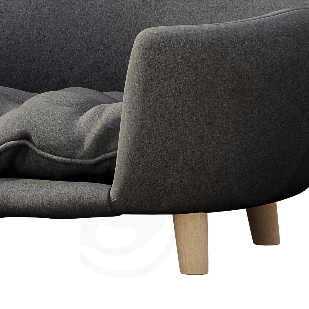 Round Mid- Century Luxury Dog Bed