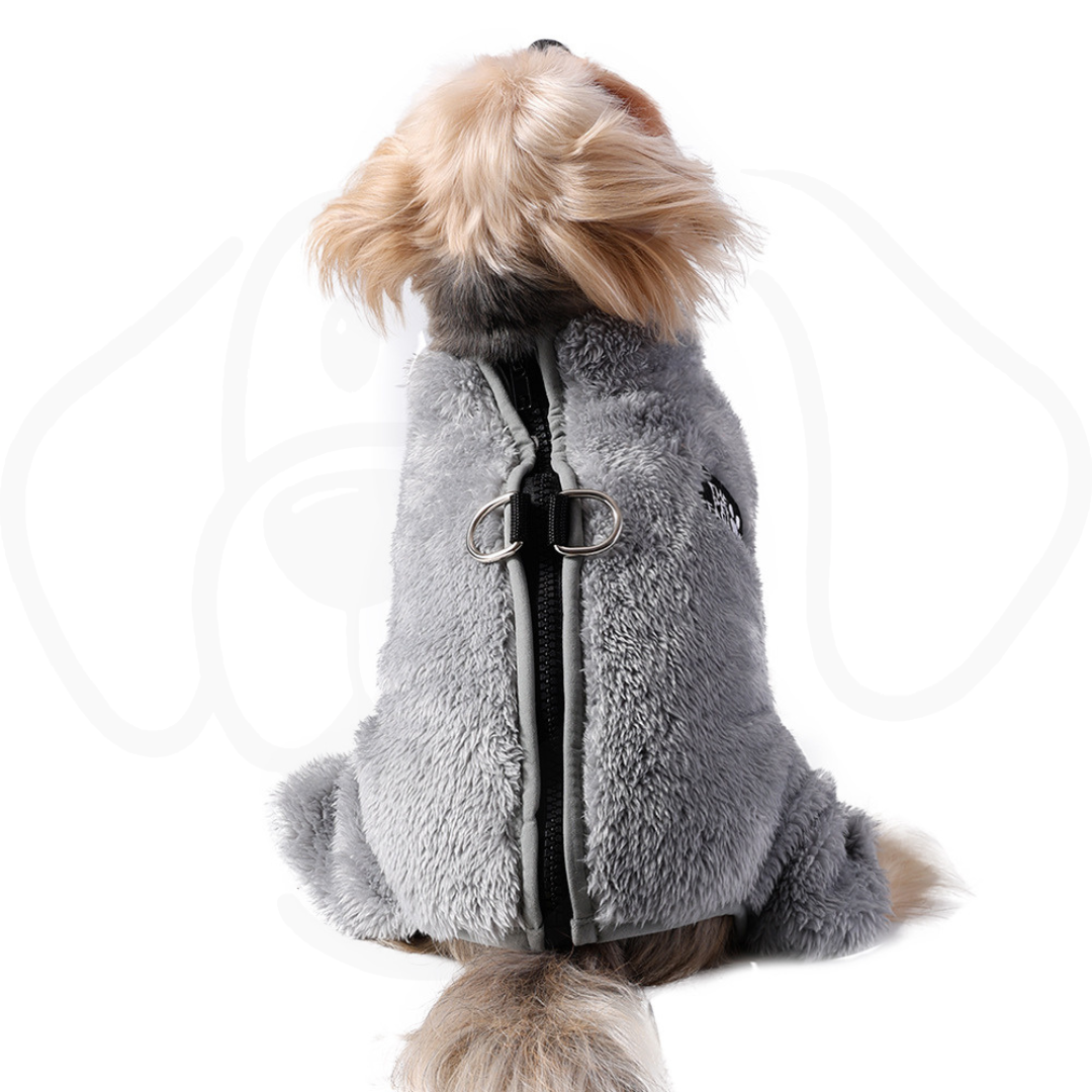 Simple & Warm Double-Sided Plush Pet Jumpsuit | Cozy Polyester Dog & Cat Outfit