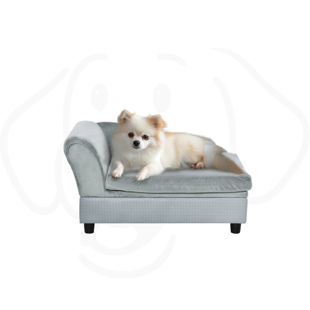 Grey Luxury Small Dog Sofa Bed with Hidden Storage Luxury Small Dog Bed With Hidden Storage