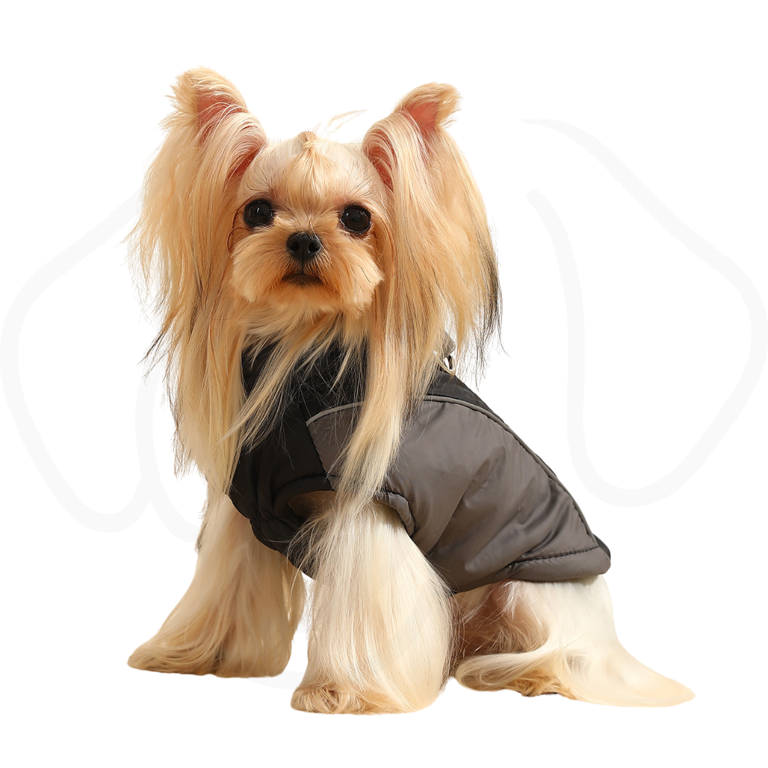 Puffy Winter Reflective Pet Jacket | Thickened Warm Polyester Dog Coat