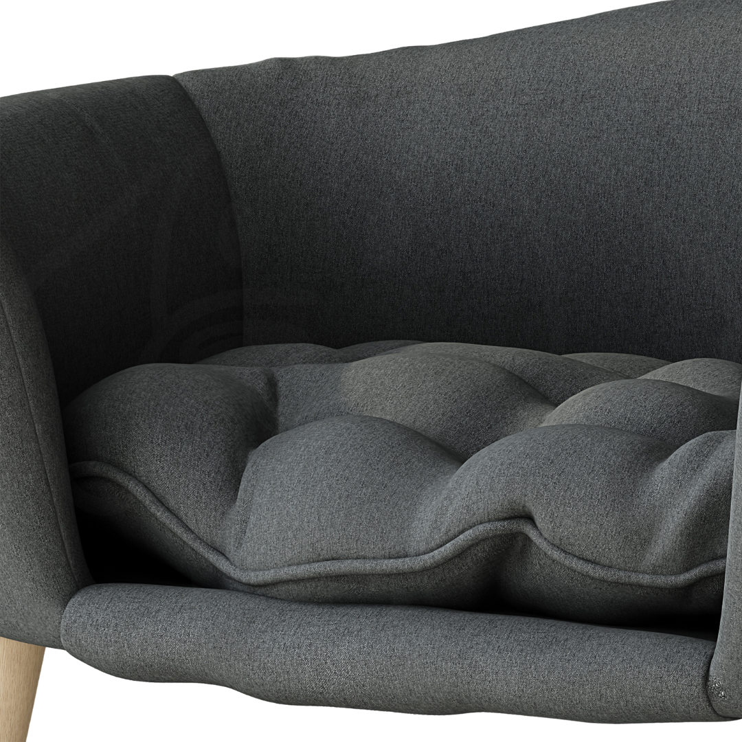 Round Mid- Century Luxury Dog Bed