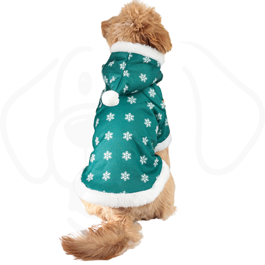 Christmas Cute Fleece-Lined Pet Clothes – Warm Winter Outfit for Dogs and Cats