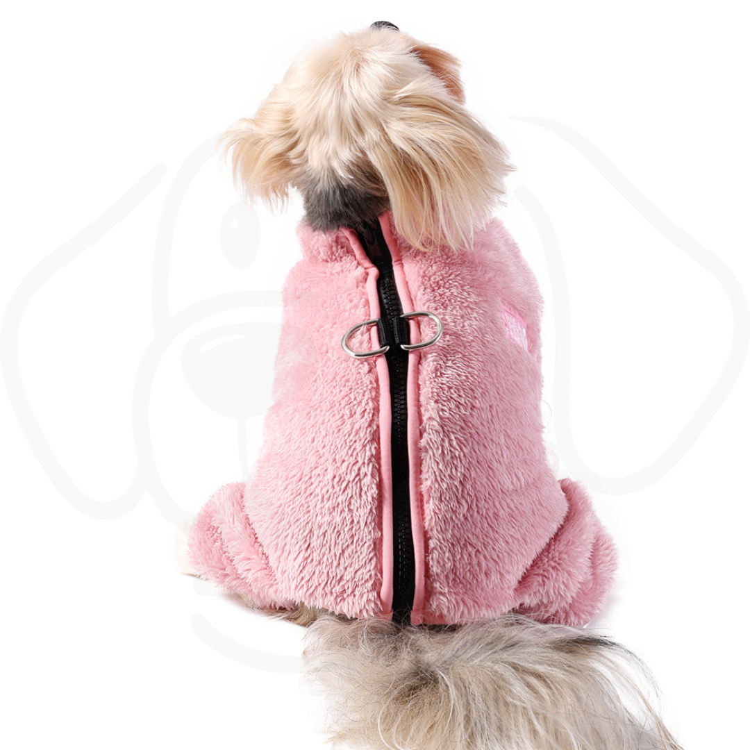 Simple & Warm Double-Sided Plush Pet Jumpsuit | Cozy Polyester Dog & Cat Outfit